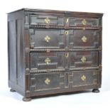 18TH CENTURY ANTIQUE OAK CHEST OF DRAWERS