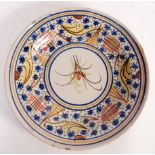 18TH CENTURY ITALIAN TIN GLAZED EARTHENWARE