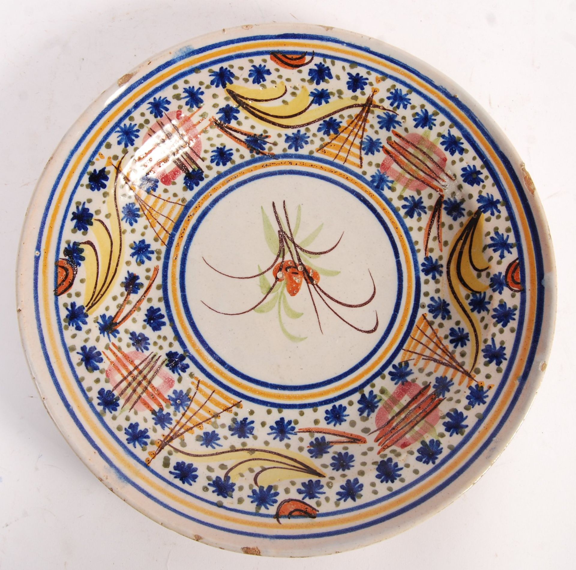 18TH CENTURY ITALIAN TIN GLAZED EARTHENWARE