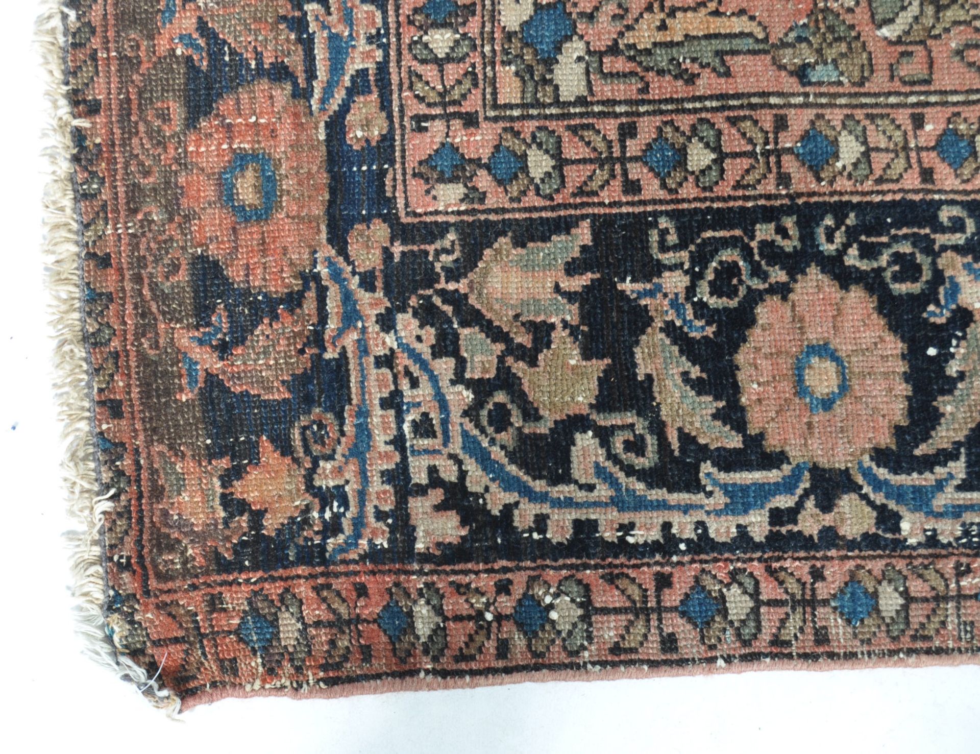 EARLY 20TH CENTURY PERSIAN HANDWOVEN IRANIAN HERIZ RUG - Bild 4 aus 5