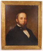 19TH CENTURY OIL ON CANVAS PORTRAIT PAINTING FRANCIS HENRY GIBBS