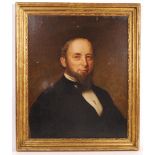 19TH CENTURY OIL ON CANVAS PORTRAIT PAINTING FRANCIS HENRY GIBBS