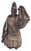 STUNNING JAPANESE MEIJI PERIOD BRONZE NOH DANCER