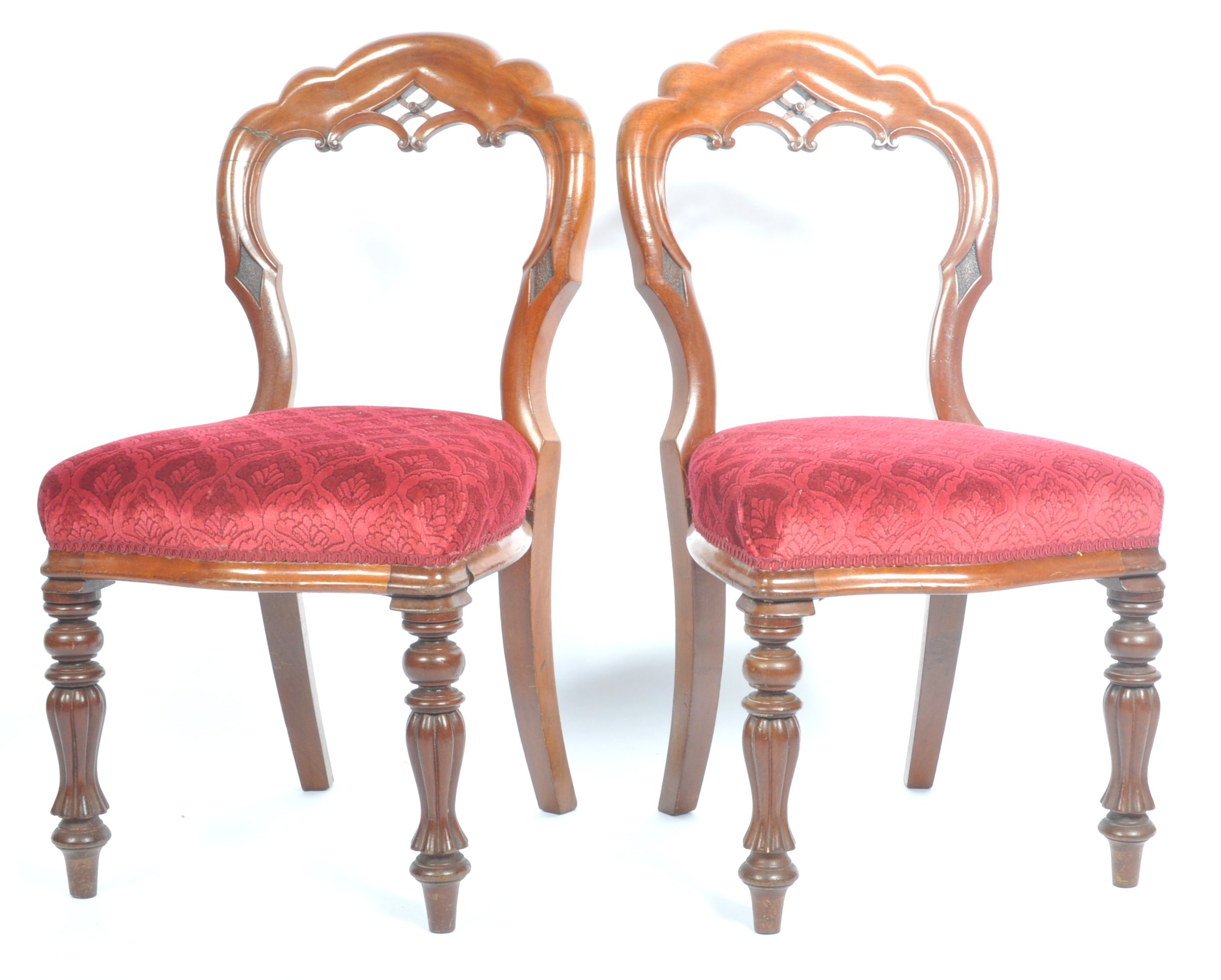 SET OF EIGHT 19TH CENTURY MAHOGANY DINING CHAIRS - Image 4 of 9