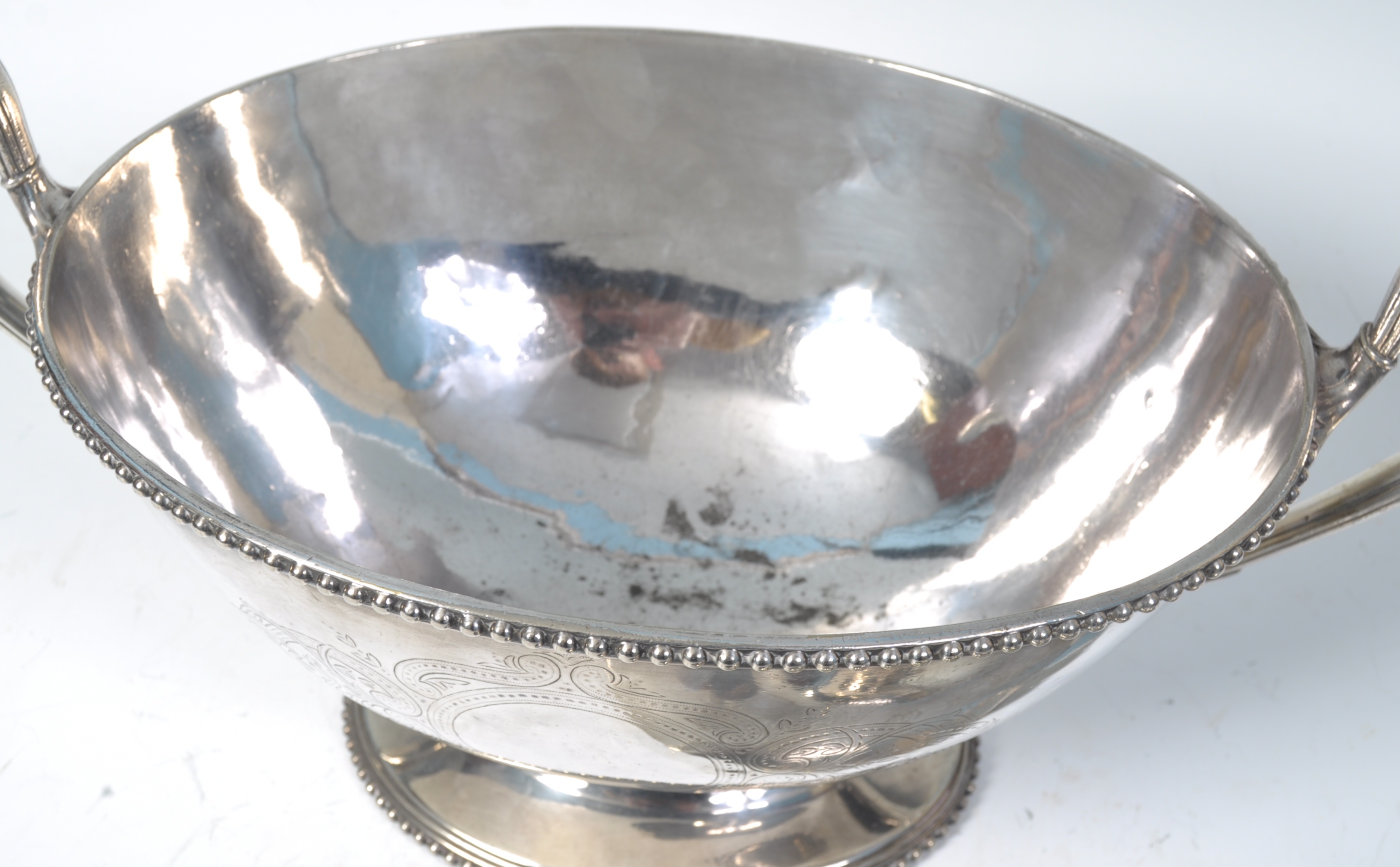 STUNNING 19TH CENTURY SILVER PLATED LARGE TUREEN - Image 3 of 6