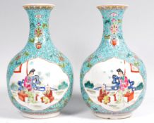 PAIR OF EARLY 20TH CENTURY CHINESE REPUBLIC PERIOD VASES