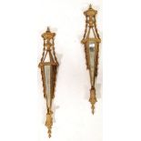 ANTIQUE 19TH CENTURY ITALIAN GILTWOOD WALL SCONCES