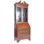 19TH CENTURY MAHOGANY BUREAU BOOKCASE