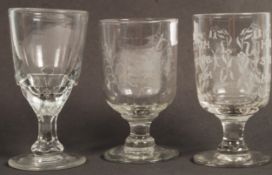 COLLECTION OF GEORGIAN DRINKING GLASSES