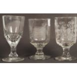 COLLECTION OF GEORGIAN DRINKING GLASSES