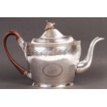 ANTIQUE 19TH CENTURY GEORGIAN HALLMARKED SILVER TEAPOT