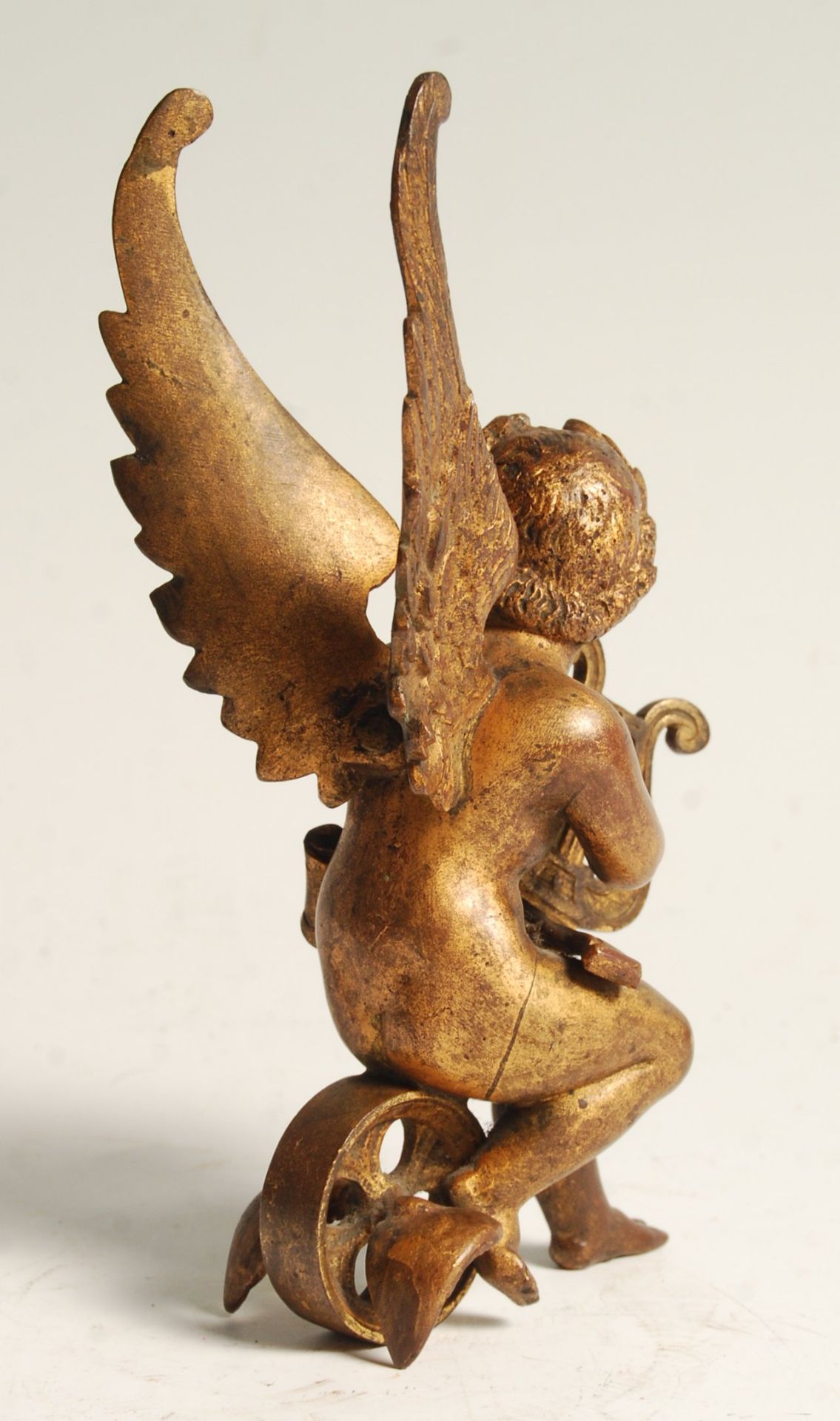 VICTORIAN 19TH CENTURY GILT ORMOLU CHERUB / PUTTI FIGURE - Bild 2 aus 5