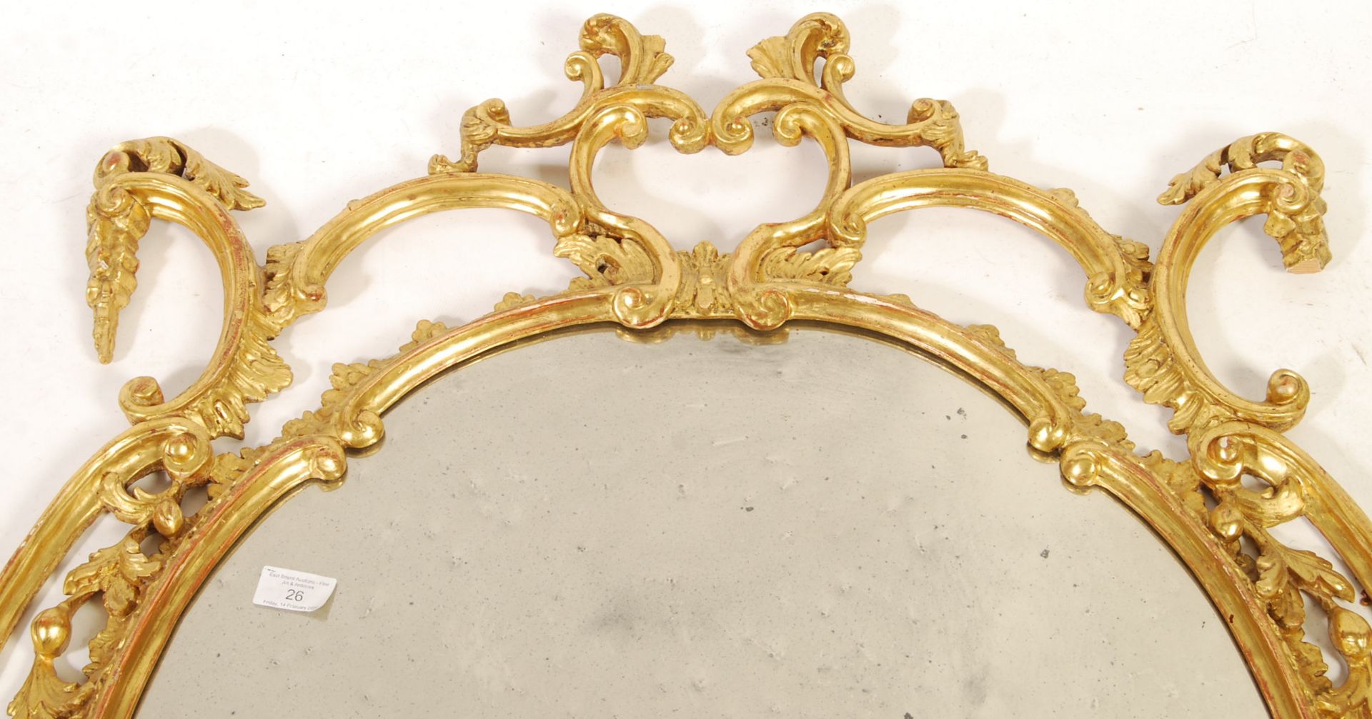 20TH CENTURY ANTIQUE STYLE ROCOCO WALL MIRROR - Bild 4 aus 9