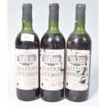 THREE BOTTLES OF CHATEAU LIVERSAN 1975 MEDOC