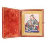 RARE 19TH CENTURY CHINESE RICE PAPER PORTRAIT MINIATURE