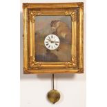 19TH CENTURY GERMAN AUTOMATA BLINKING WALL CLOCK