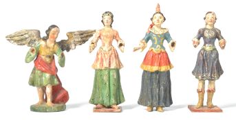 18TH CENTURY BAROQUE POLYCHROME WOODEN TOY MODELS