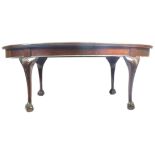 EARLY 20TH CENTURY REGENCY REVIVAL MAHOGANY LIBRARY TABLE