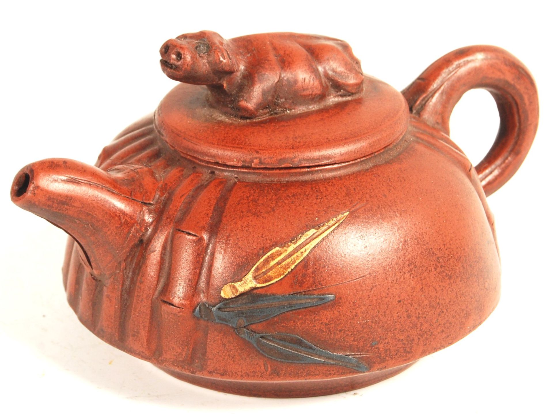 19TH CENTURY CHINESE YIXING POTTERY TEAPOT - Image 2 of 7