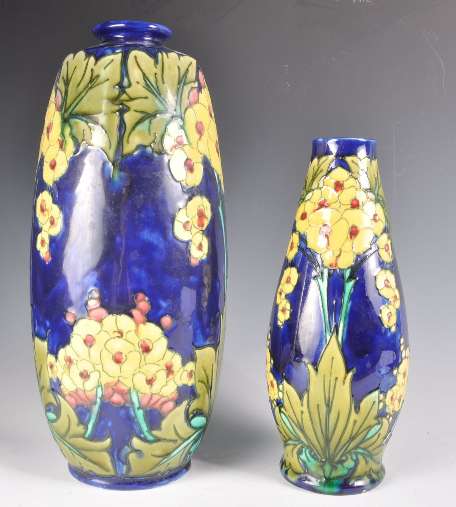 PAIR MINTON TUBELINE SECESSIONIST ART NOUVEAU POTTERY VASES - Bild 2 aus 8