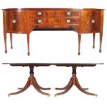 STUNNING REGENCY REVIVAL SIDEBOARD AND DINING TABLE