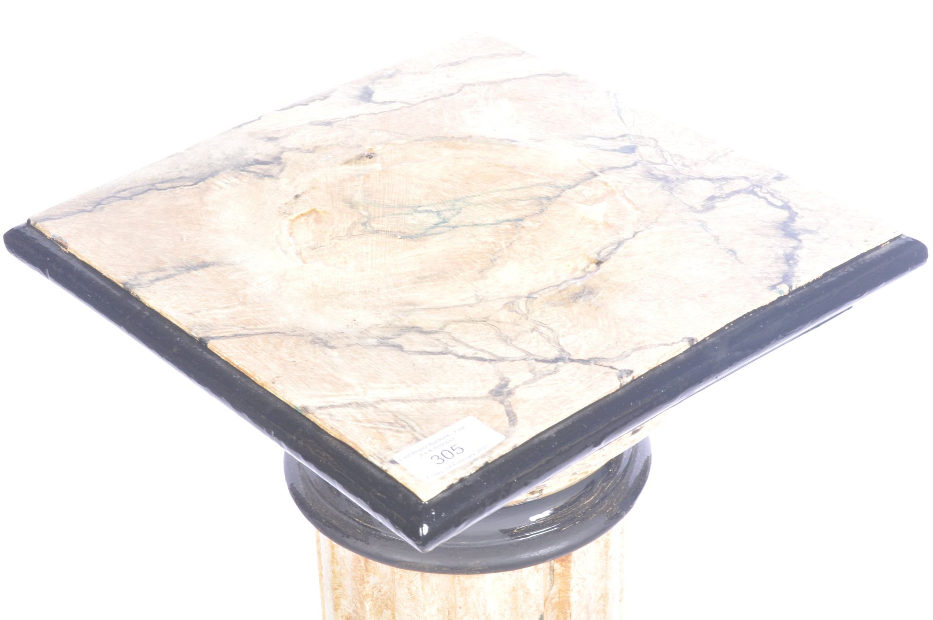 DECORATED FAUX SIENNA MARBLE COLUMN - Bild 4 aus 4