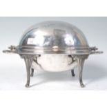 19TH CENTURY VICTORIAN SILVER PLAYED MUFFIN WARMER