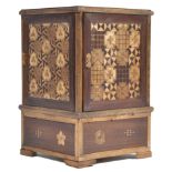 19TH CENTURY CHINESE MEIJI PERIOD OAK SMOKERS CABINET