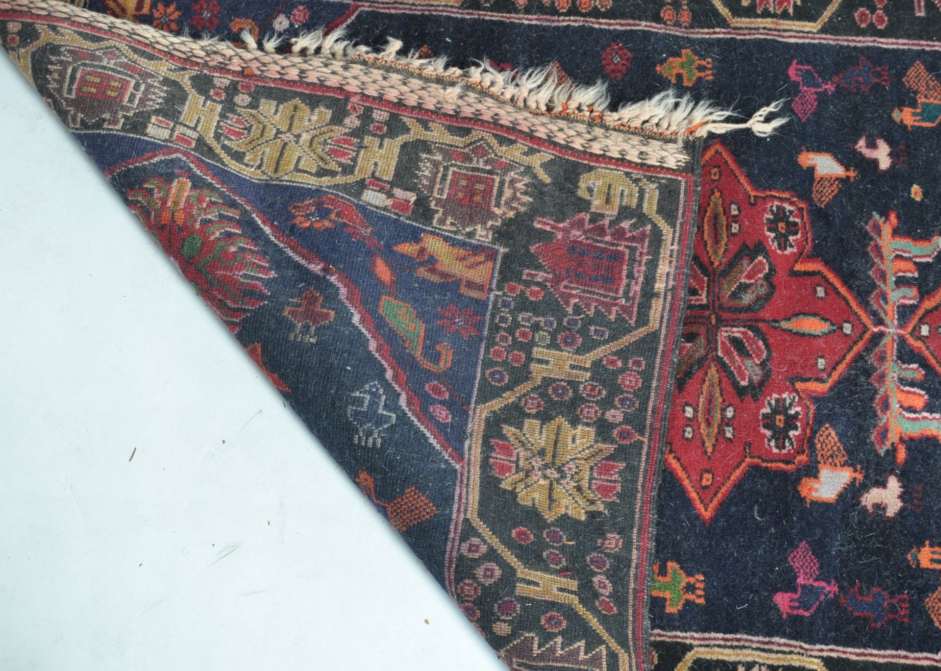 20TH CENTURY PERUVIAN FLOOR CARPET RUG - Bild 4 aus 4