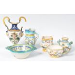 COLLECTION OF ANTIQUE ITALIAN FAIENCE WARE POTTERY