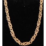 9CT GOLD DOUBLE DIAMOND BELCHER LINK NECKLACE CHAIN