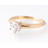 An 18ct Gold Tiffany & Co Diamond Solitaire Ring 0.63ct
