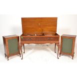 A mid century retro walnut Queen Anne revival cased Dynatron Hi-fi system complete with the walnut