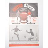 A vintage 1964 signed Manchester United vs Bristol Rovers football programme dated Saturday the 25th