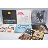 A mixed group of LP vinyl record albums to included artists and bands Pink Floyd Relics, Tubular