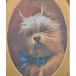 John Alfred Wheeler ( 1821 - 1903 )  19th century watercolour portrait study of a terrier dog set