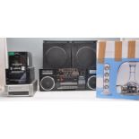 Hi-Fi - A mixed group of music hi-fi equipment to include a Toshiba BomBeatSX16, a Panasonic CD