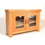 A contemporary chunky oak furniture land style tv