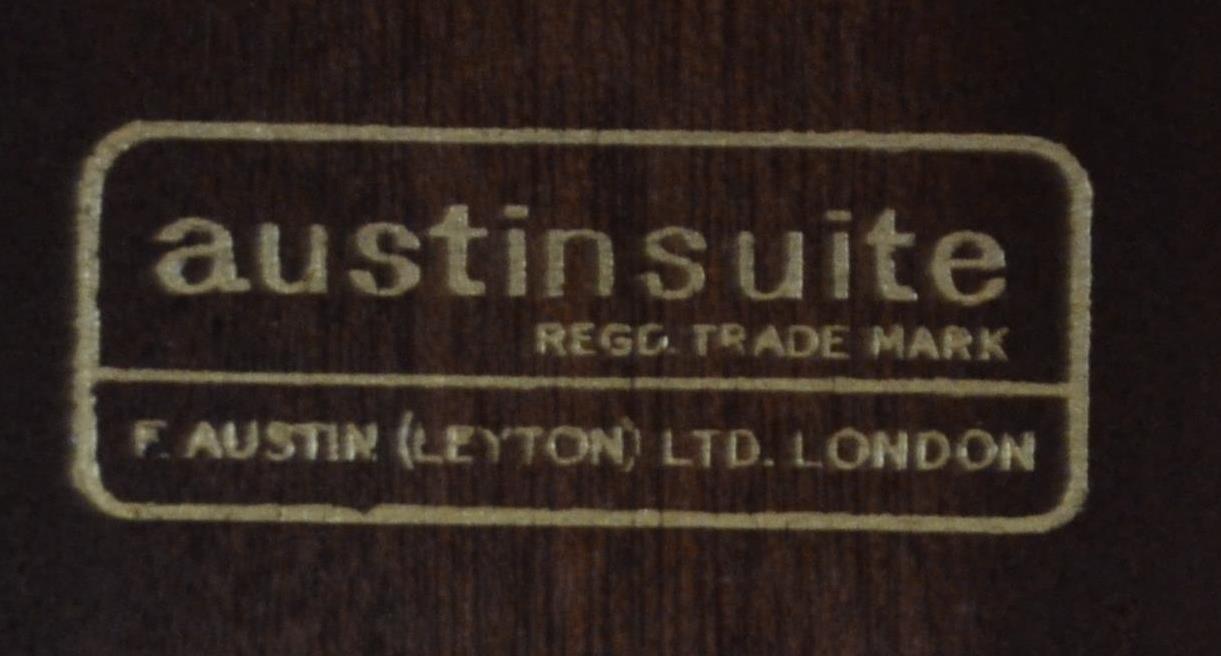 A mid century retro Austinsuite teak wood matching set of ladies and gentlemans wardrobes having - Image 7 of 8