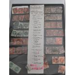An album of Victorian stamps to include a large quantity of penny reds, half penny green and orange,