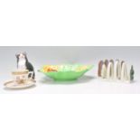 A collection of CarltonWare to include  Carlton Ware leaf toast rack, Carltonware bread toast