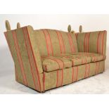 A good mid 20th century knoll sofa settee upholstered in a William Morris inspired fabric with