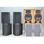 Hi-Fi - A mixed of four pairs of speakers to include a triangular pair of Mordaunt-Short MSB 20,