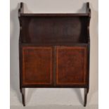 A 19th Century Victorian mahogany wall mounted hanging cabinet