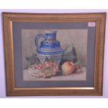 An early 20th Century still life watercolour depic