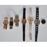 A collection of vintage wrist watches to include Citizen Quartz, Avia, F Hinds, Anucci, and an