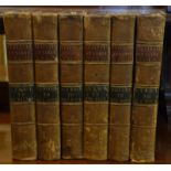 6 volumes of Statues at Large in leather bound calf skin board, tooled spines. Dated 1786. Printed