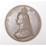 An 1887 Bronze medallion by. J E Boehm's marked Victoria Regina et Imperatrix obverse legend around