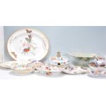 A mixed group of ceramic china items dating from the 19th Century to include an early Wedgwood plate