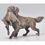 Hunting Interest. A believed Geschutzt good cast 20th century brass / bronze figural sculpture of